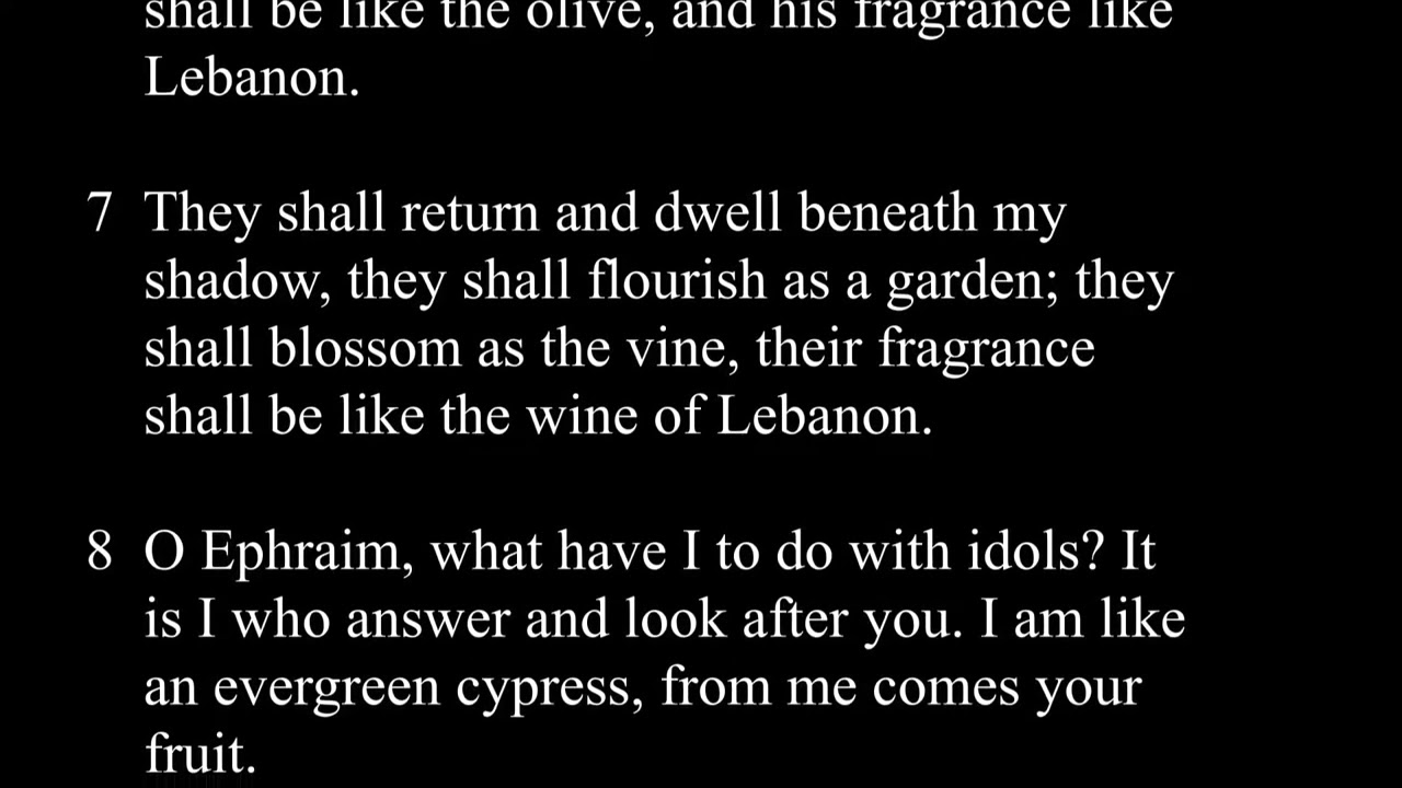 Hosea 14:2-10