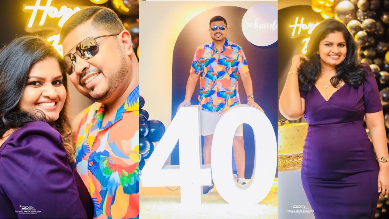 Hubby’s Naughty 40 | හබී බොලේට 40 😬| 40th Birthday Bash | Happy Birthday Teddy | Birthday Vlog