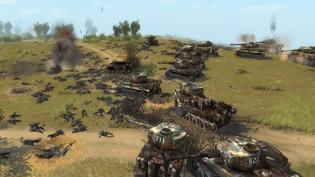 Men of War Battles #2 - 800 Bazookas Vs 20 Tigers