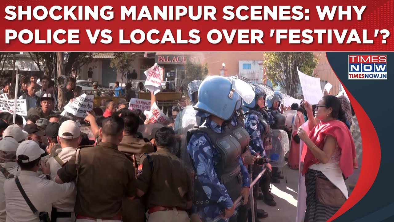 Manipur: Shocking Scenes As Police, Locals Clash| Watch Why Sangai Festival Sparked Fury In Imphal