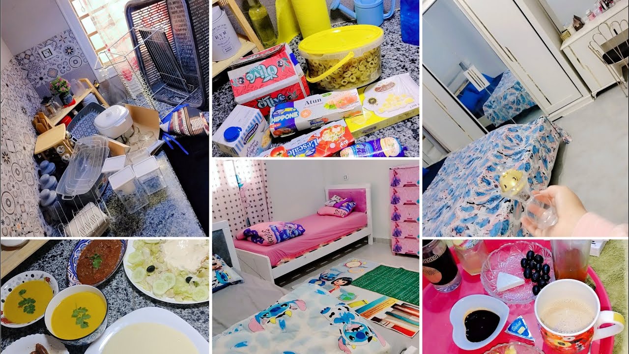 جولة في بيتي 🏡 مع اللمسات الأخيرة قبل شهر رمضان الكريم 🌙 مشتريات 🛍 ترتيبات 🛋 🛏 تنظيف 🧹