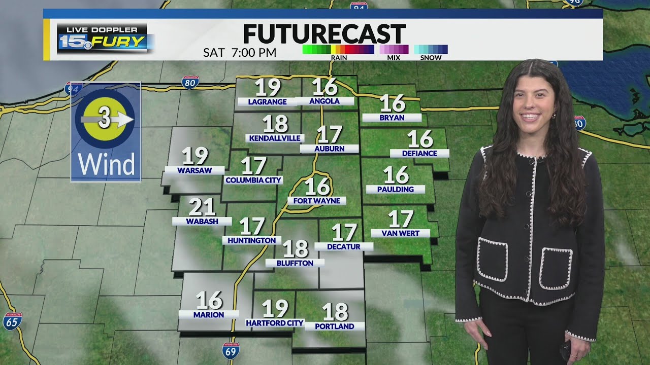 Sunday morning snow showers