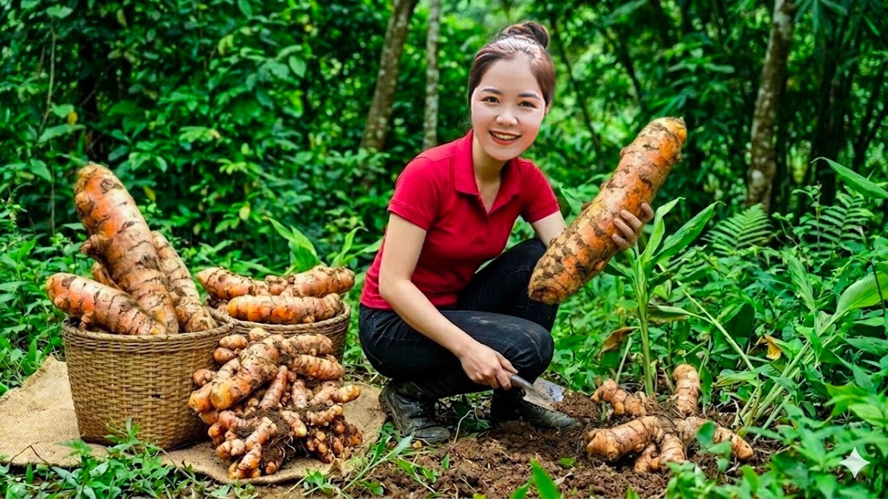 Harvesting 1000+KG of Organic Turmeric &ndash; Healthy Rural Living