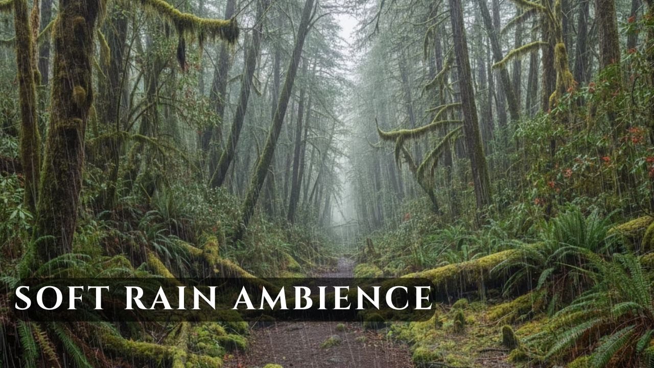 10H Light Forest Drizzle &bull; Soft Rain Sounds for Sleep & Focus