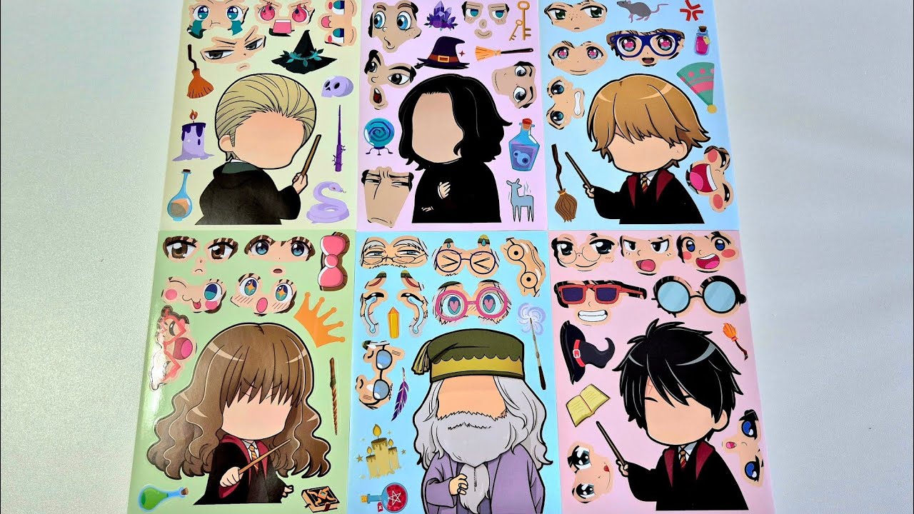 Harry Potter sticker #sticker #papergame #harrypotter #paper #unboxing #relaxing #antistress #relax 