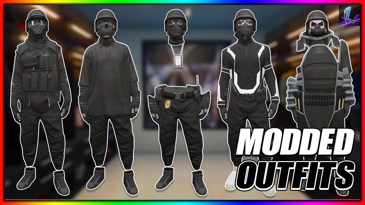 GTA 5 HOW TO GET MULTIPLE BLACK JOGGERS MODDED OUTFITS ALL AT ONCE! | GTA Online