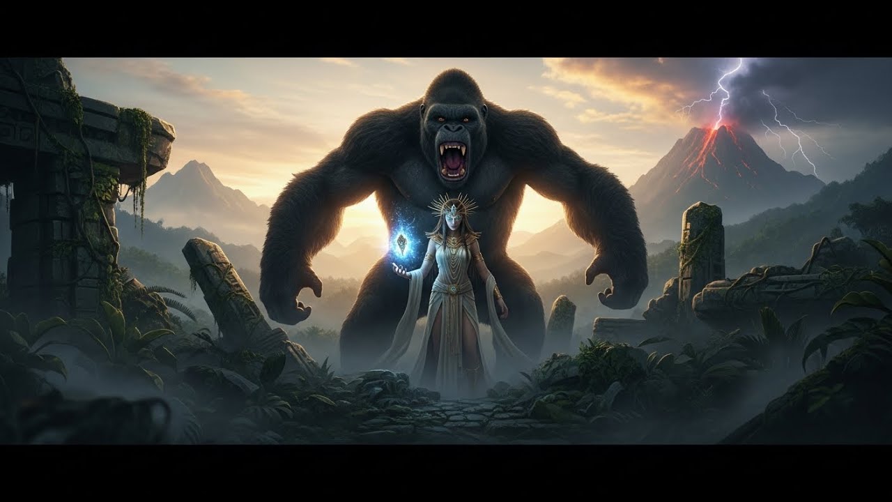 Kong and the Lost Queen of Skull Island | Ancient Civilization, Sacred Bride, and Hidden Power 🦍💁💔