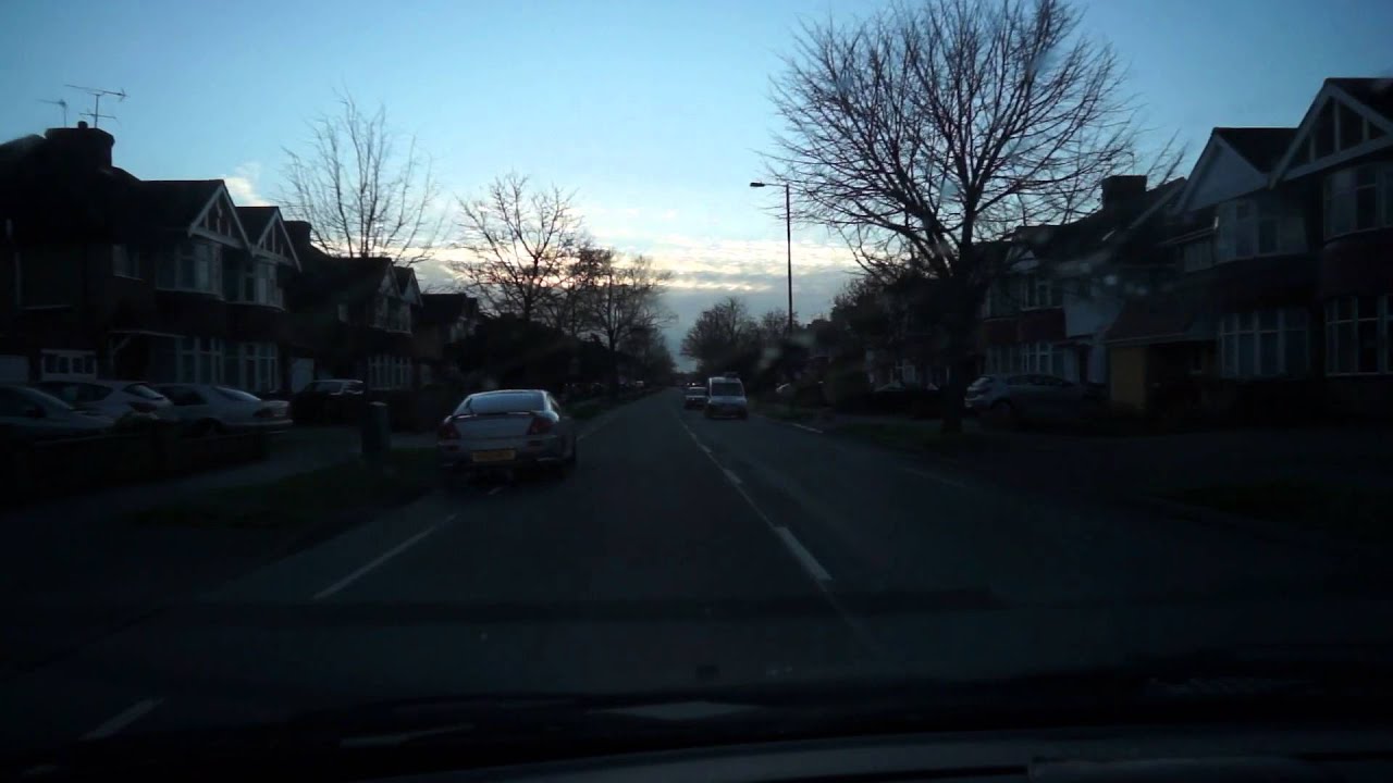 Driving in North Harrow towards Pinner