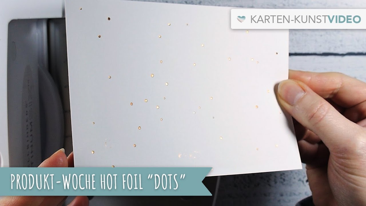 Karten-Kunst Produkt-Woche mit der Hot Foil Plate 