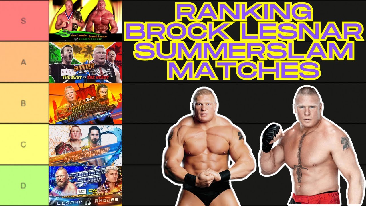 Ranking Brock Lesnar SummerSlam Matches #wwe #brocklesnar