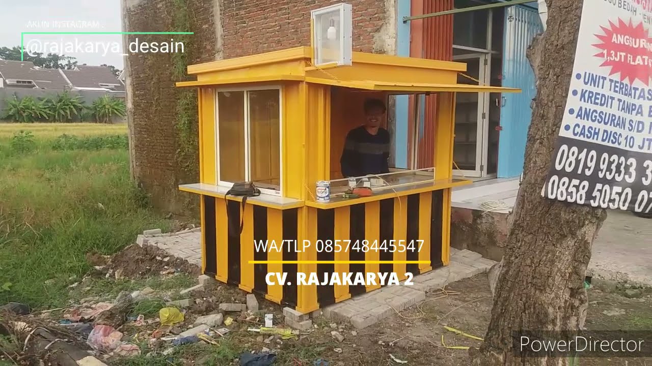Booth Semi Kontainer Gresik Besar Murah Ukuran 200x150x210cm Sangat kokoh dan mewah CV. Rajakarya 2