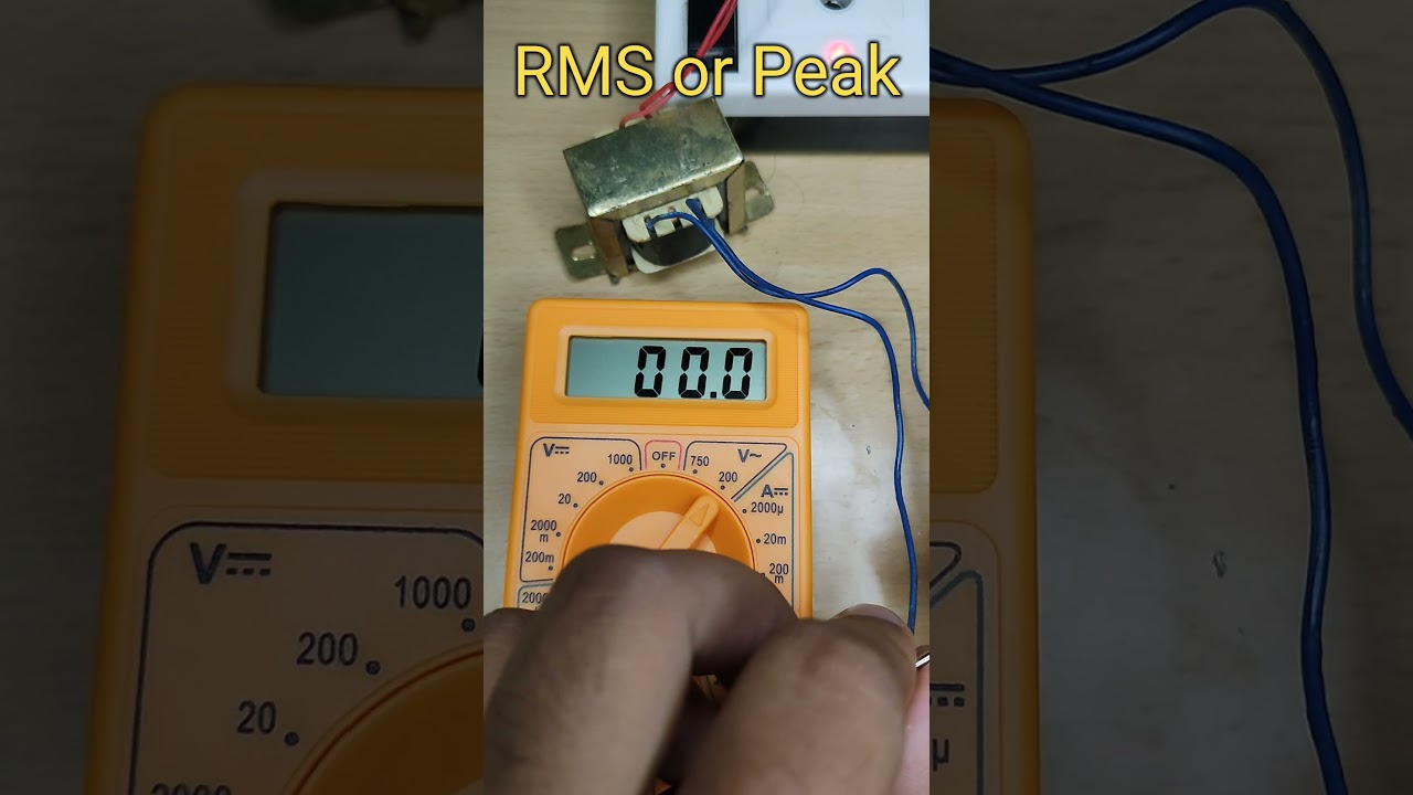 AC voltage means is it Peak voltage or RMS voltage