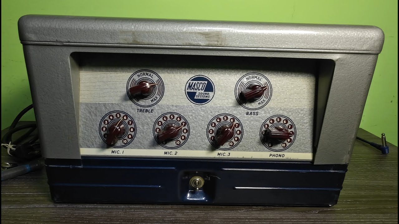 Converting a Late 1940s Early 1950s Masco MA25N PA to a Tube Guitar  Amplifier Part 1 A Look Inside