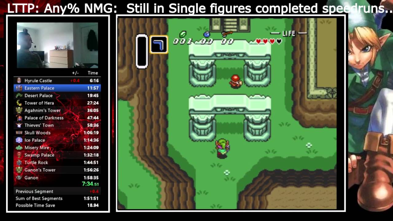 Zelda aLTTP Speedrun PB 1:56:11