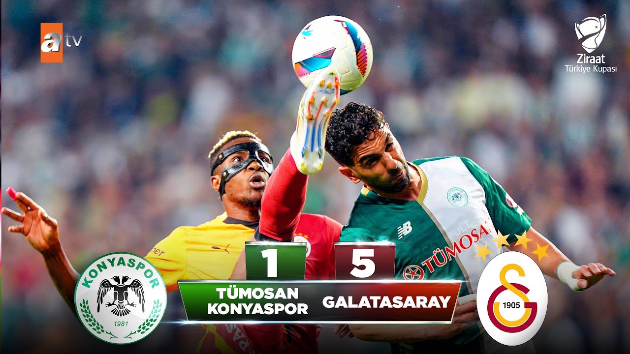T&uuml;mosan Konyaspor 1 - 5 Galatasaray | Ziraat T&uuml;rkiye Kupası Yarı Final Ma&ccedil;ı