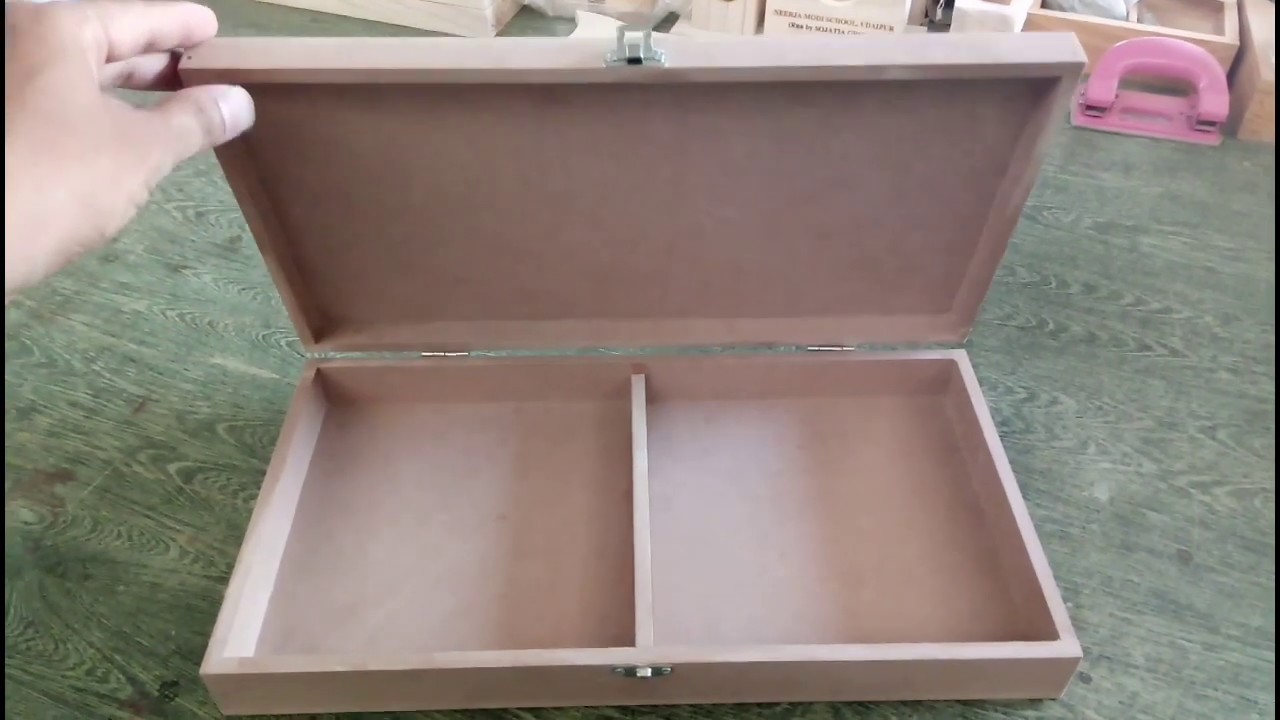 How to make MDF box easy ll MDF chess box diy ll bs wooden creation