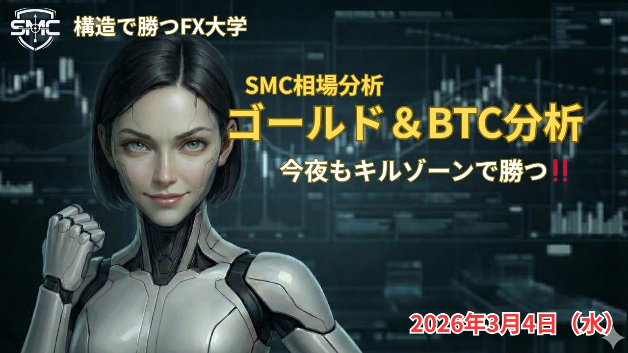 Live🔥第47回 SMC相場分析　ゴールド＆BTCを中心にやります。