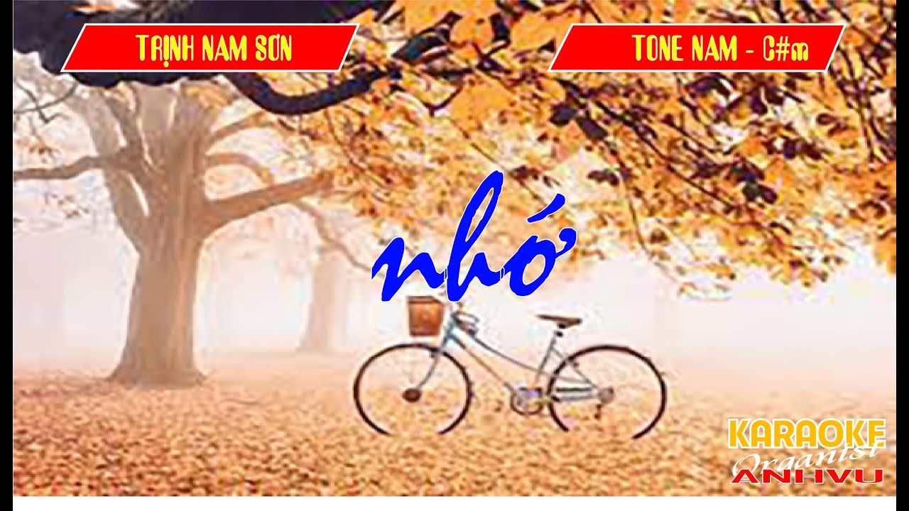 KARAOKE - NHỚ -  (TRỊNH NAM SƠN) - TONE NAM - (C#m - Đ&ocirc; thăng thứ)