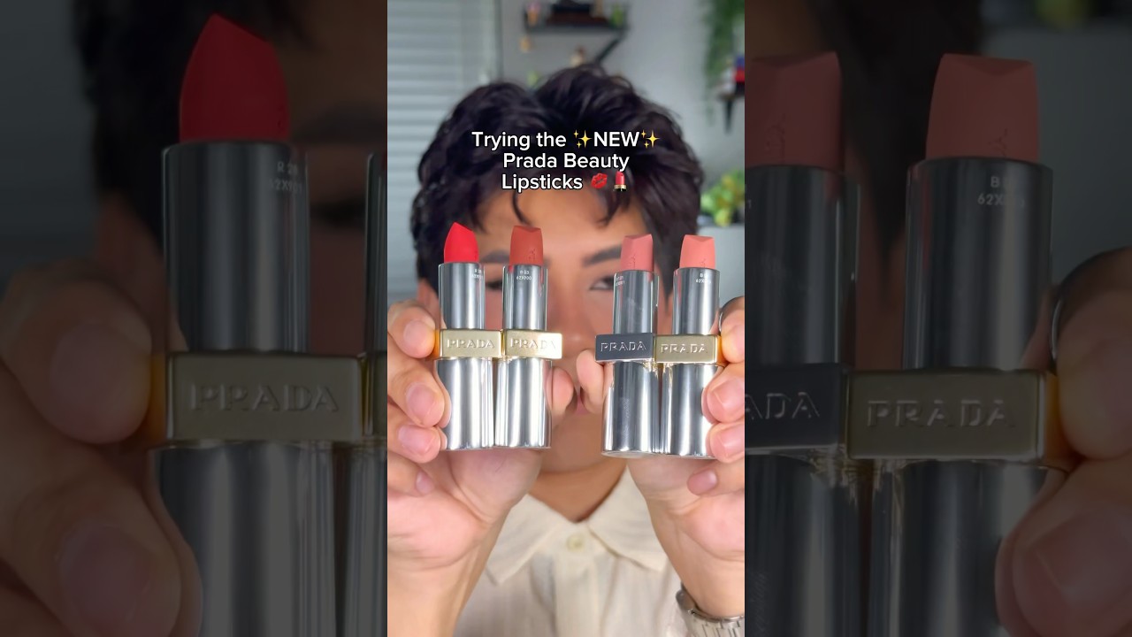 Trying the ✨NEW✨ Prada Beauty Lipsticks💋💄 