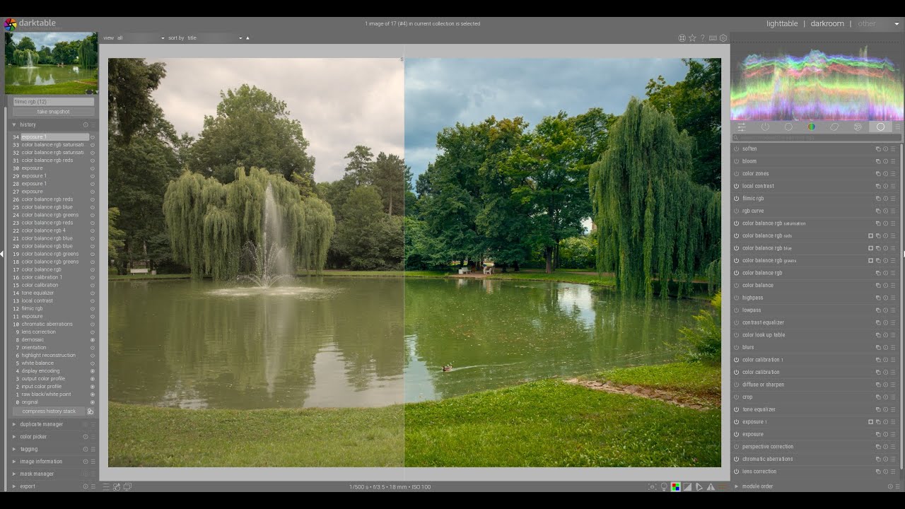 Darktable Episode 43: How to deal with the colors in the darktable part two - color balance rgb