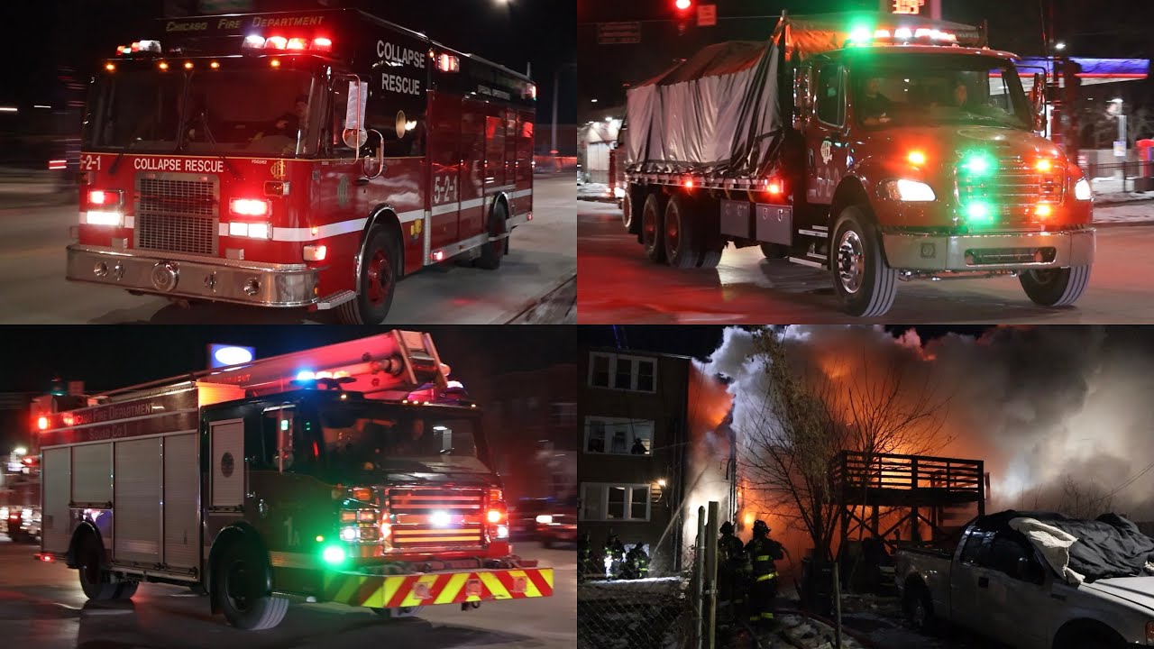 *VERY RARE MAYDAY RESPONSE* Chicago Fire Dept. 2-11 Alarm/EMS Plan I At 1132 N Lawndale On 12/14/25