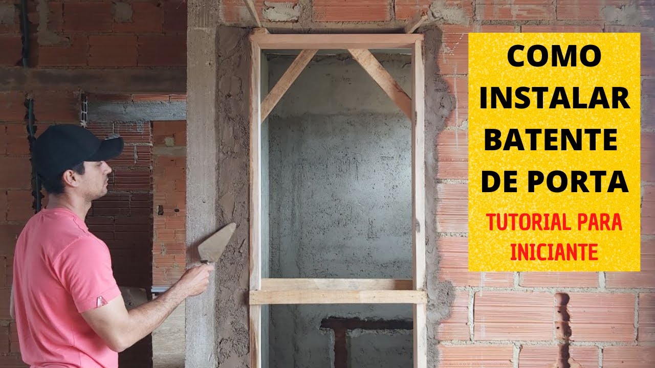 Como colocar BATENTE de porta -passo a passo para iniciante