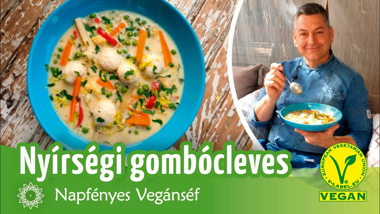 Nyírségi gombócleves-a'la vegán