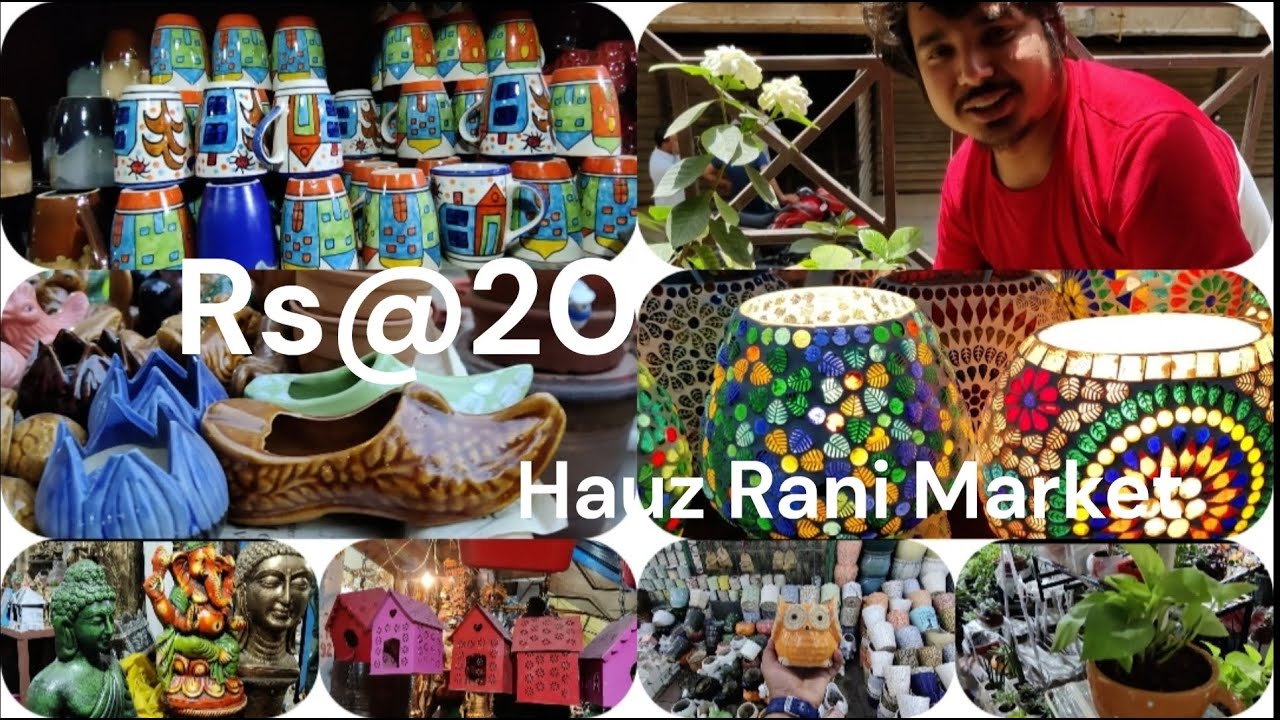 Hauz rani Market, Malviya Nagar, Delhi| Ceramic, Pottery Products इससे सस्ता कहीं नहीं मिलेगा।☺️