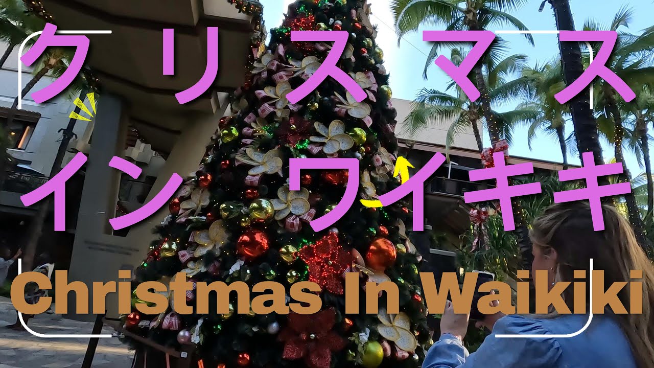 クリスマス　イン　ワイキキ、ハイアットリージェンシー、プリンセス　カイウラニ　ホテル、モアナサーフライダー　スパ　リゾート、アウトリガーワイキキ、ローヤルハワイアン、シェラトンワイキキ
