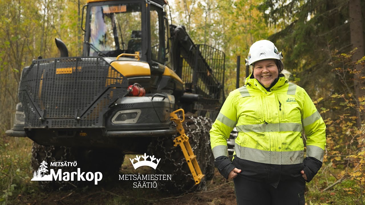 Metsäkoneenkuljettaja Josetta - Metsätyö Markop Oy - Nuorten Tarinat Metsäalalta