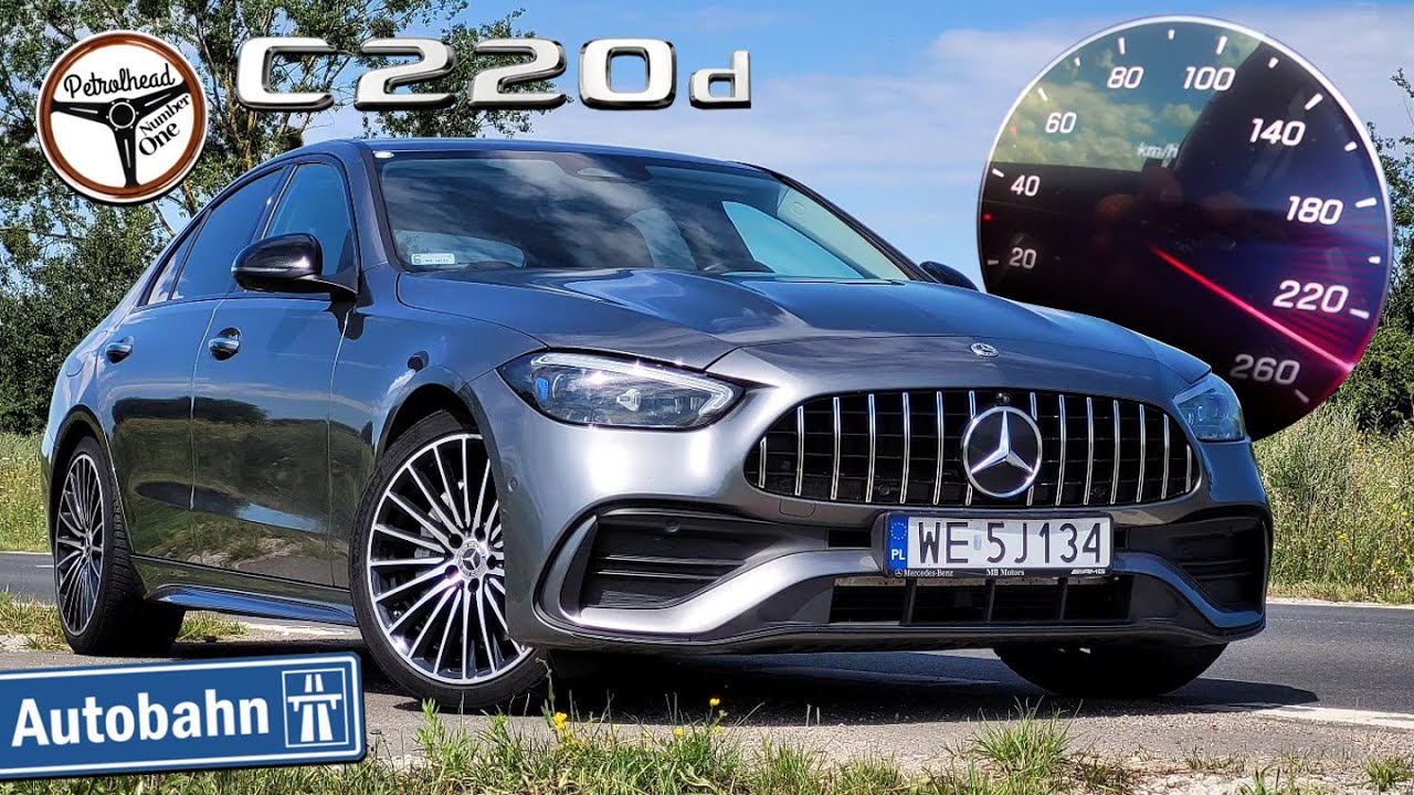 2021 Mercedes C220d (220 KM) | Próba autostradowa, prezentacja, wyciszenie, zużycie paliwa. | 4K