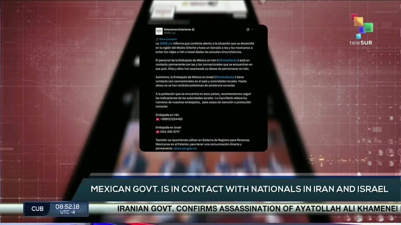 Mexico | Government warns nationals of traveling to Iran and Israel