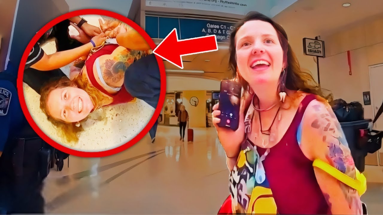 Cuando una LOCA en el AEROPUERTO Termina en ESPOSAS (¿Por qué se ríe?)
