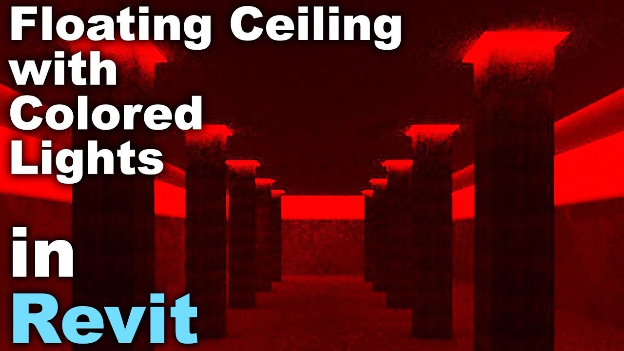 Floating Ceiling with Colored Light in Revit Tutorial