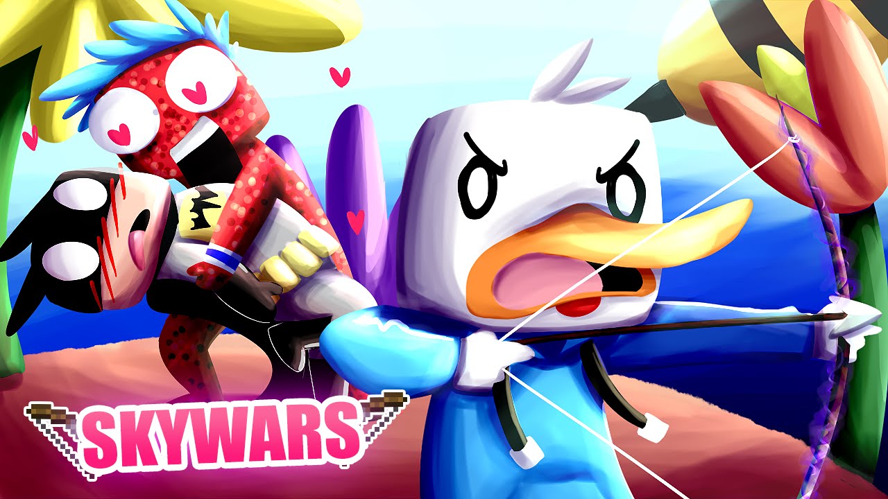 INTENTANDO MATAR MIENTRAS OLLIE Y BREI TONTEAN EN TEAM SKYWARS | MINECRAFT PVP
