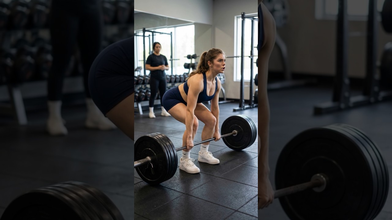 Nova Lane play deadlift 💪 #gym #novalane #deadlift