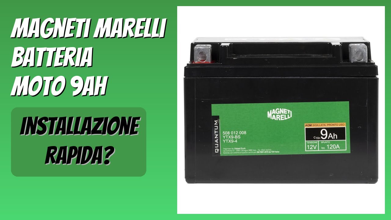 RECENSIONE (2026) : Magneti Marelli Batteria Moto 9AH. DETTAGLI