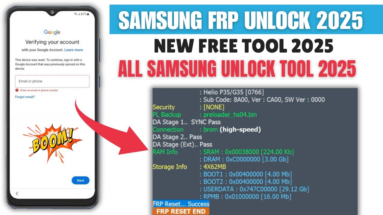 ALL SAMSUNG GALAXY FRP BYPASS NEW FREE METHOD 2025