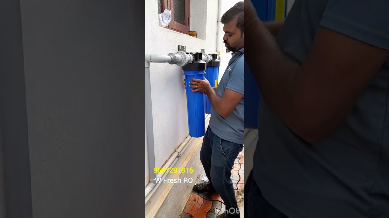 20 inch Jumbo filter Installation by W Fresh RO Pavoorchatram