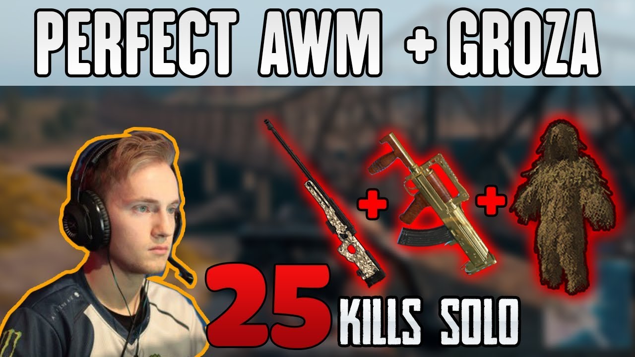 AWM + GROZA + GHILLIE - Jeemzz 25 kills SOLO FPP PUBG HIGHLIGHTS TOP 1 #205