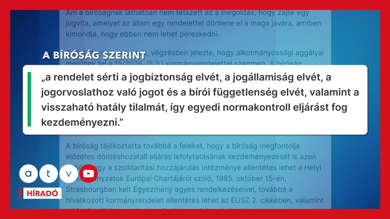 Szembement a kormánnyal a bíróság: a tiltás ellenére folytatják a pert