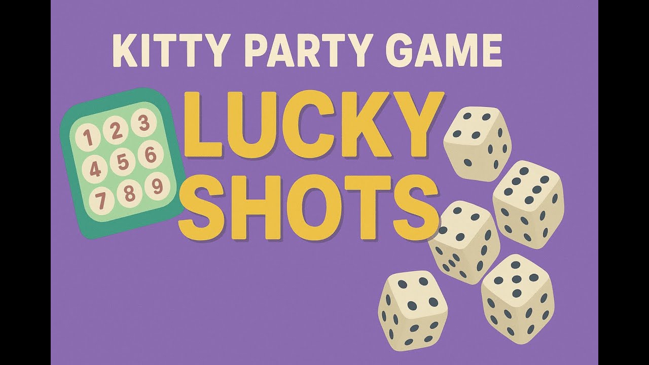 Kitty game-Lucky Shots #kittyparty #kittyparties #ladieskitty #partygames #partystuff #party #fun