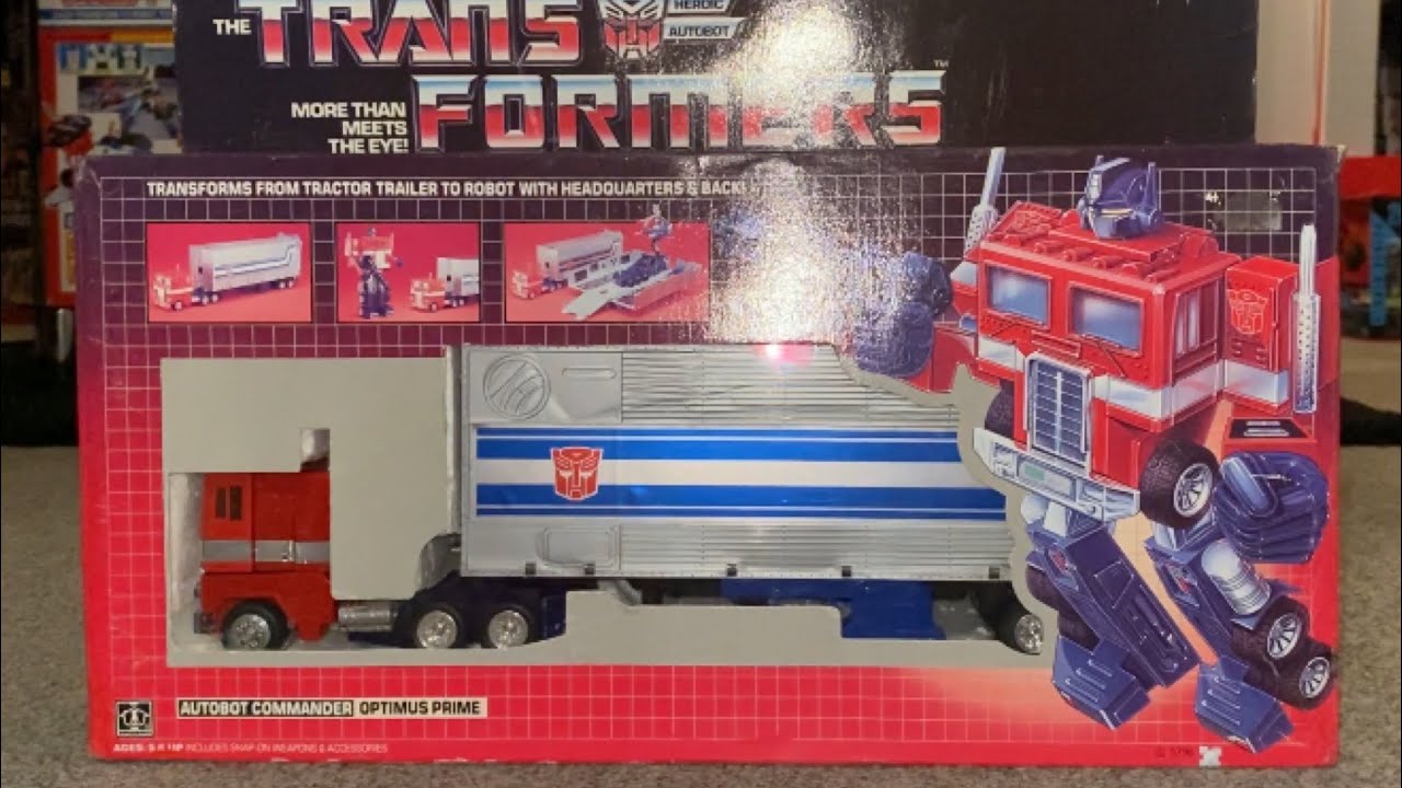 Transformers generation one very rare Optimus prime variant. G1 vintage error box light blue parts