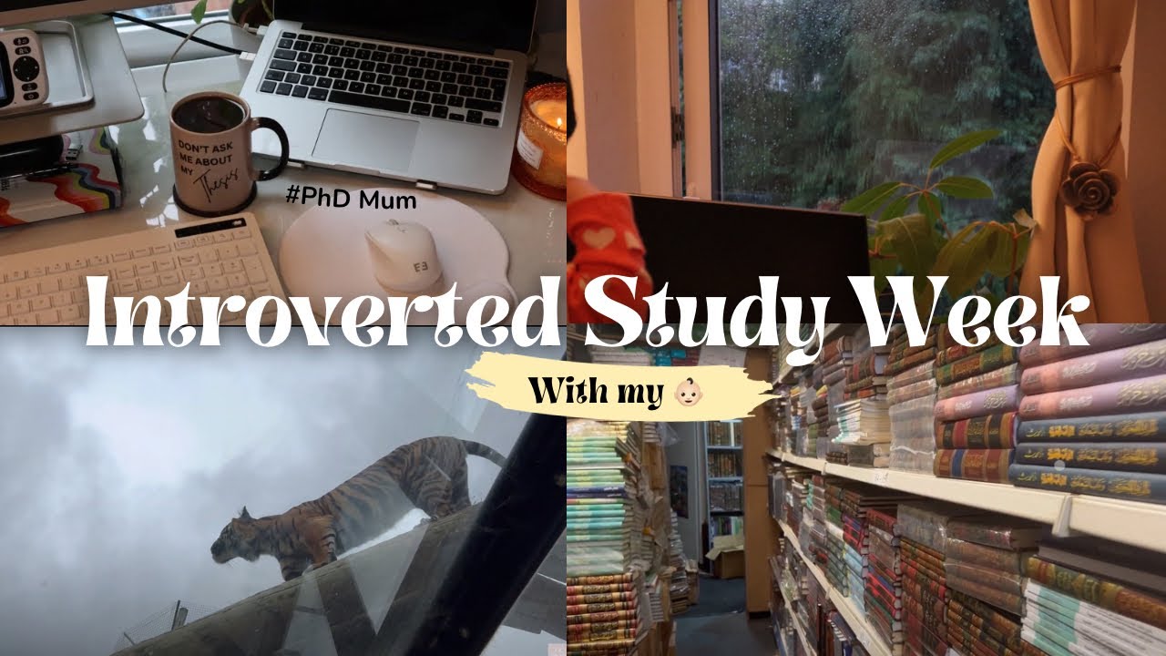 Study Vlog 📚| Cambridge PhD, Heavy Rain, Cosy 6AM start, Taking 👶🏻 to Zoo & Bookstore, Timelapse EP4