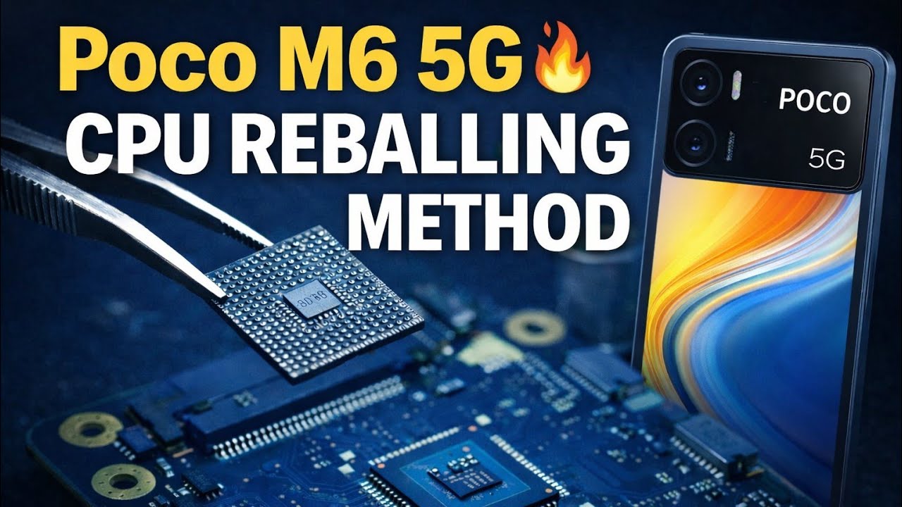 Poco M6 5G  🔥  CPU Reballing Method