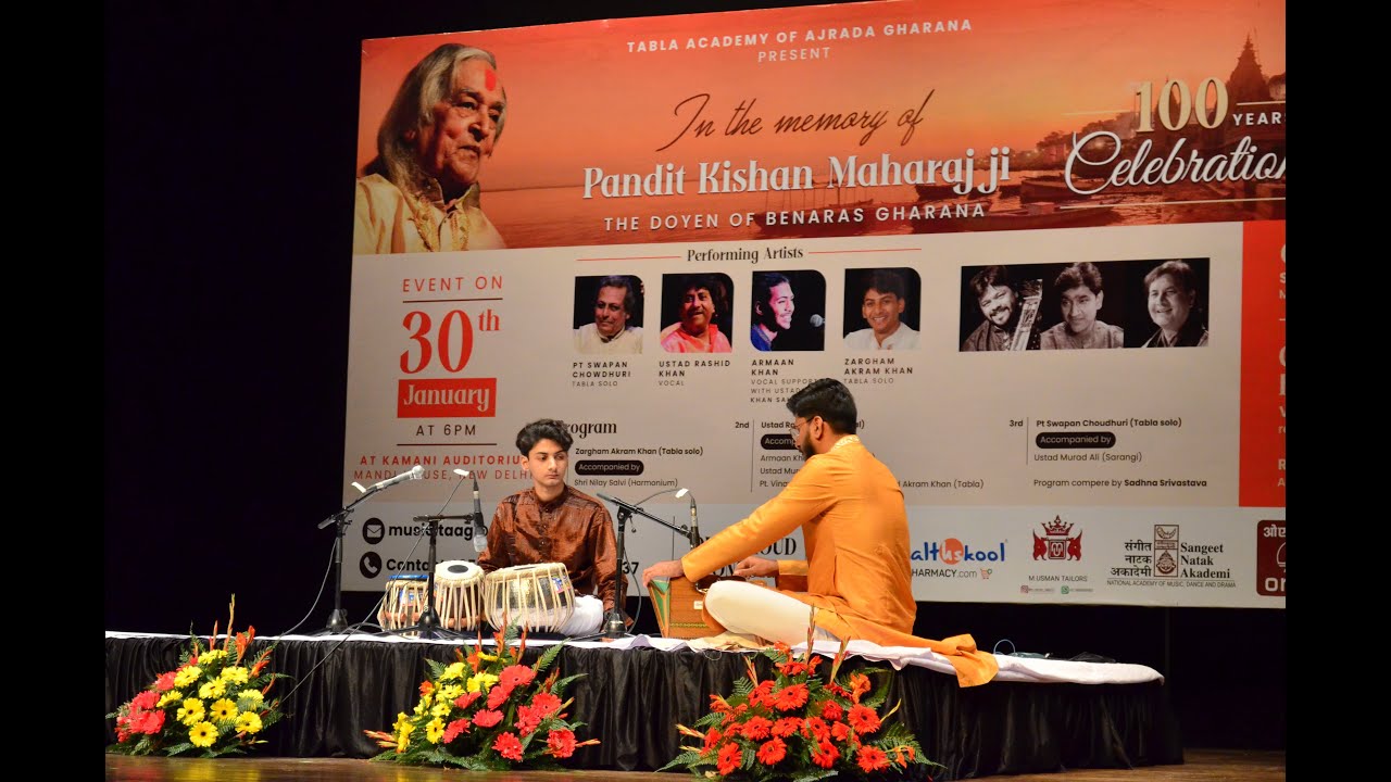 ZARGHAM AKRAM KHAN | TABLA SOLO | Pt Kishan Maharaj Birth Centenary