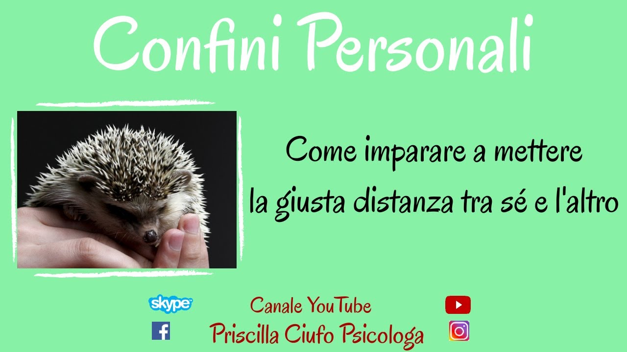 Confini: come definire il limite personale!
