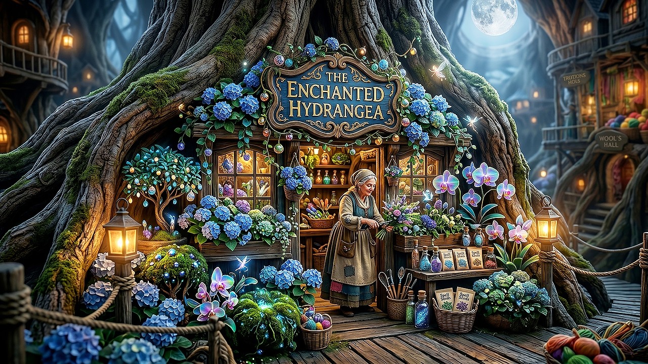 Tiny Forest Village: The Enchanted Flower Market | Celtic Ambient Music