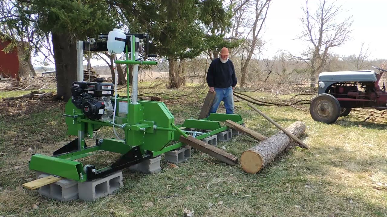 First Jackpine Log on the HF sawmill