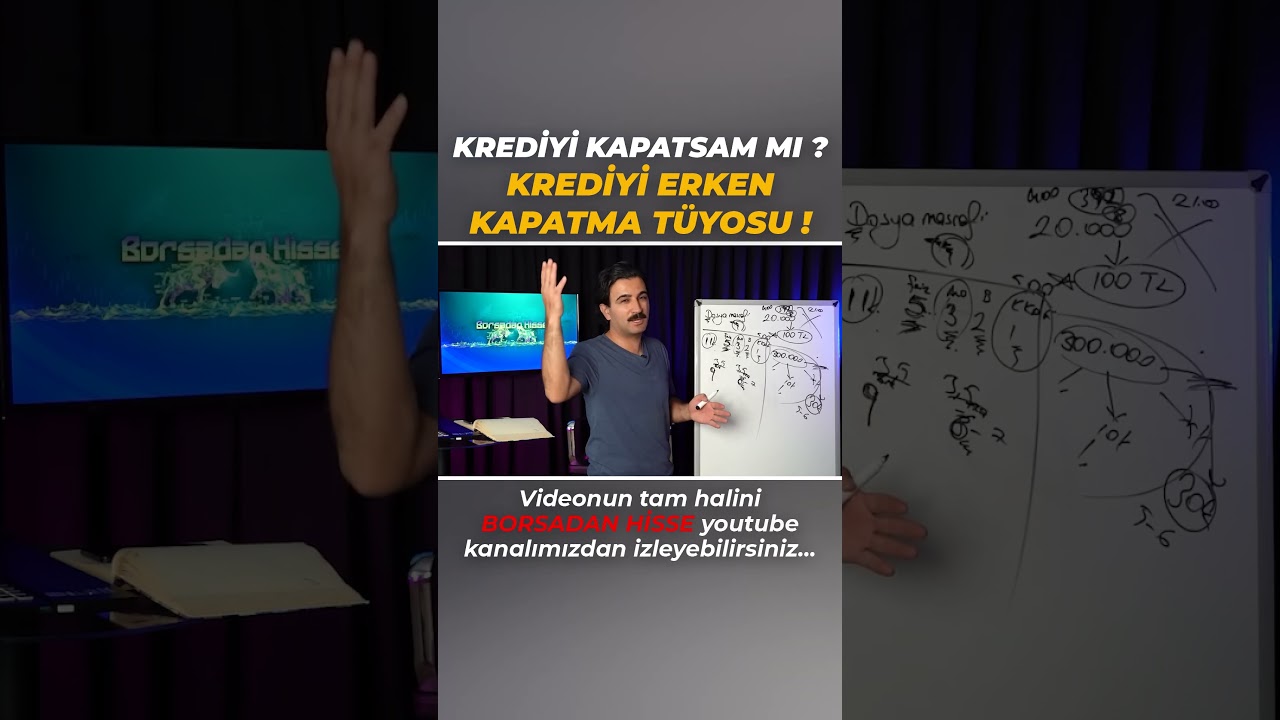 KREDİNİZİ ERKEN KAPATIRKEN DİKKAT !                                              #kredi #kredikartı
